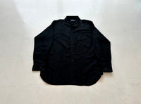 90s Polo RalphLauren Linen&Cotton L/S Shirt L Black