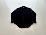 90s Polo RalphLauren ARMOND Velour L/S Shirt S Black