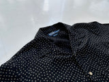 90s Polo RalphLauren SquareDot Shirt L Black