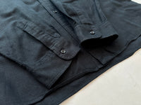 90s Polo RalphLauren Linen&Cotton L/S Shirt L Black