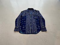 Vintage Polo RalphLauren Big Paisley Rayon L/S Shirt L