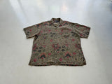 90s Polo RalphLauren Flower Linen Loop Shirt XL