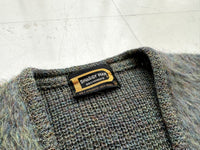 60s Drummond Mohair Cardigan M MossGreen