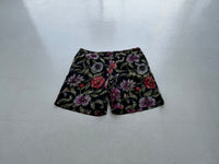 Vintage Polo Sport Black Flower Shorts L