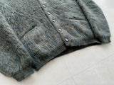 60s Drummond Mohair Cardigan M MossGreen