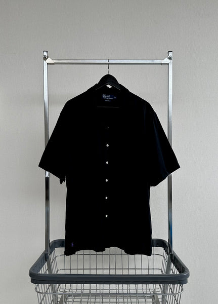 90s Polo RalphLauren CALDWELL Black Loop Shirt XL – NO BURCANCY