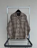 90s Polo Sport ShadowPlaid Loop Shirt L Beige