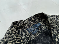90s Polo RalphLauren CLAYTON Black Flower Shirt XXL
