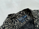90s Polo RalphLauren CLAYTON Black Flower Shirt XXL