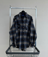 90s PENDLETON ShadowPlaid Western Shirt L