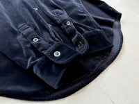 90s Polo RalphLauren ARMOND Velour L/S Shirt S Black