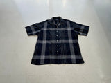 90s Polo RalphLauren CALDWELL Plaid Shirt XL Black&White
