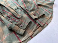 90s Polo RalphLauren Shadow Plaid Rayon L/S Shirt M