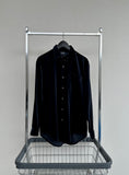90s Polo RalphLauren ARMOND Velour L/S Shirt S Black