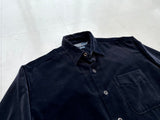 90s Polo RalphLauren ARMOND Velour L/S Shirt S Black