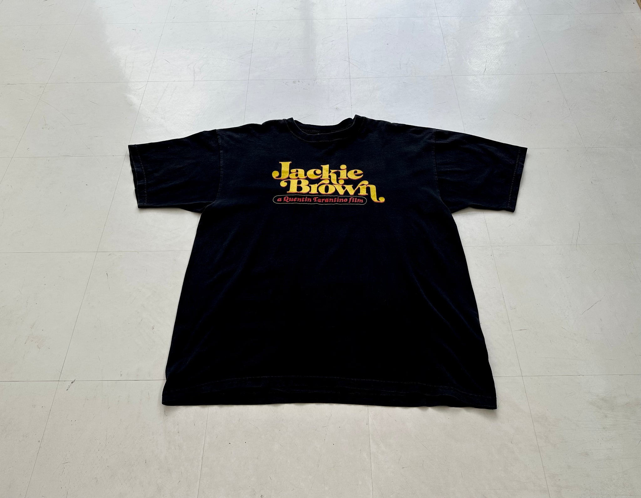 90s Jackie Brown Logo T-shirt XL – NO BURCANCY 90s Jackie Brown Logo T-shirt XL – NO BURCANCY