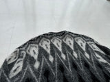 60s CAMPUS Mohair Cardigan Diamond XL Gray&Black