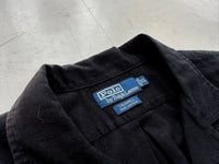 90s Polo RalphLauren CALDWELL Cotton Loop Shirt XL Black