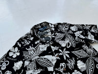 90s Polo RalphLauren Black Hawaiian Rayon Loop Shirt S