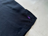 90s RalphLauren Black Linen&Silk Loop Shirt XXL
