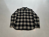 90s RalphLauren ShadowPlaid Western Shirt XL Black&White