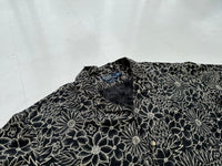 90s Polo RalphLauren CLAYTON Black Flower Shirt XXL