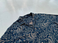 90s Polo RalphLauren Indigo Paisley PoloShirt XL