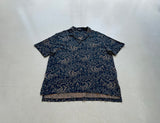 90s Polo RalphLauren Indigo Paisley PoloShirt XL