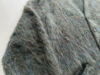 60s Drummond Mohair Cardigan M MossGreen