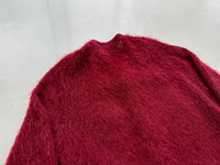 60s CARLYLE Mohair Cardigan XL Burgundy