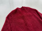 60s CARLYLE Mohair Cardigan XL Burgundy