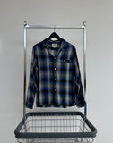 50s PILGRIM ShadowPlaid Rayon Loop Shirt M
