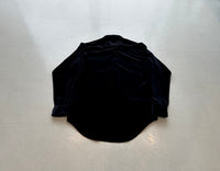 90s Polo RalphLauren ARMOND Velour L/S Shirt S Black