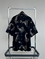 90s Polo RalphLauren Rayon Saxophon Loop Shirt XL