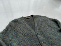 60s Drummond Mohair Cardigan M MossGreen