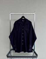 90s Polo RalphLauren Rayon L/S Shirt L Purple