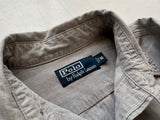 90s Polo RalphLauren Work L/S Shirt M LightGray