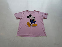 90s MickeyMouse Blue Pants T-shirt XL