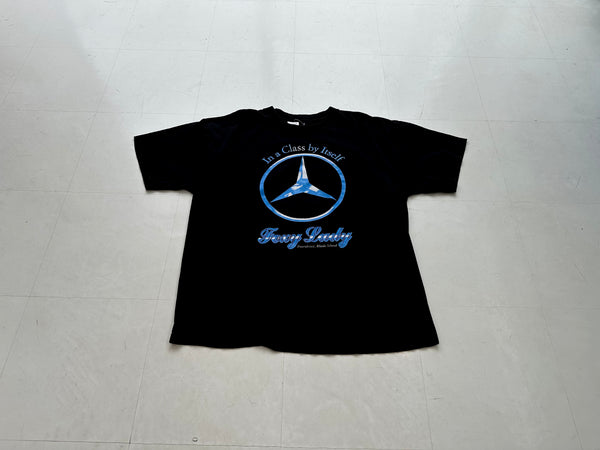 90s Vintage Mercedes Bentz Parody Strip Club T-shirt XL