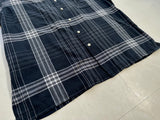 90s Polo RalphLauren CALDWELL Plaid Shirt XL Black&White