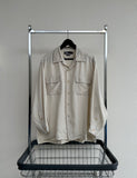 90s Polo RalphLauren Rayon Loop L/S Shirt M Ivory