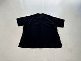 90s RalphLauren Black Linen&Silk Loop Shirt XXL