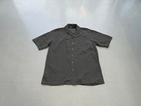 90s Polo RalphLauren Rayon Houndstooth Loop Shirt M