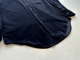 90s Polo RalphLauren ARMOND Velour L/S Shirt S Black