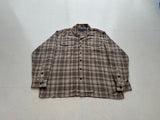 90s Polo Sport ShadowPlaid Loop Shirt L Beige