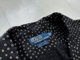 90s Polo RalphLauren CLAYTON Square Dot Black Shirt XL