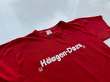 80s Haagen Dazs Logo Strawberry T-shirt L
