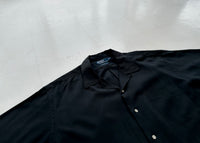 90s Polo RalphLauren CALDWELL Loop Shirt XL Black