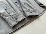 90s Polo RalphLauren Work L/S Shirt M LightGray