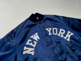 80s Empire NEWYORK Varsity Satin Jacket L